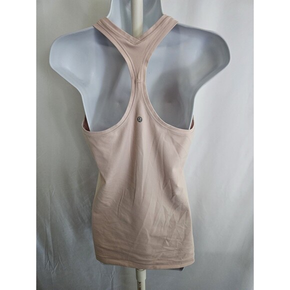 Lululemon Women’s Racerback Tank Top *See Below* Light Pink Built-In Shelf Bra - Picture 3 of 4
